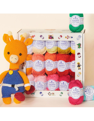 Caja de 30 ovillos Happy Cotton DMC