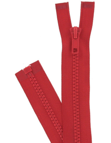 Cremallera separable sintética - Rojo sangre