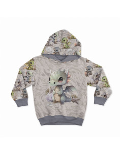 Panel de tela de sudadera ligera 40 cm x 50 cm - Dragón 2