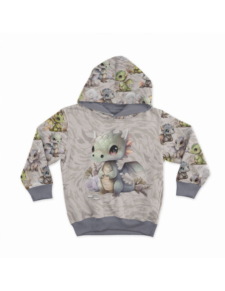 Panel de tela de sudadera ligera 40 cm x 50 cm - Dragón