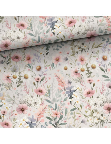 Tejido de algodón premium - Flor delicada