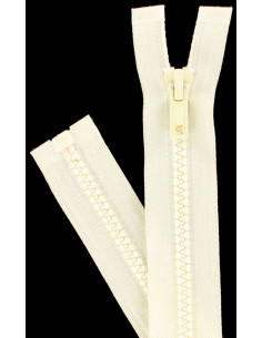 Cremallera separable sintética - Blanco roto