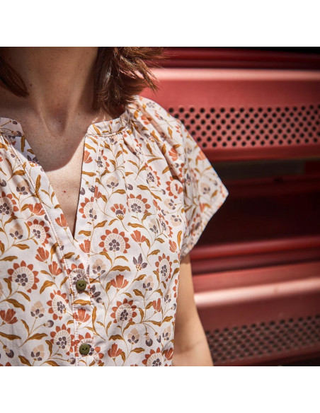 Patrón de blusa o vestido Okinawa - Ikatee