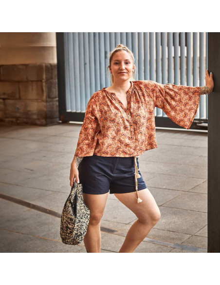 Patrón de blusa o vestido Okinawa - Ikatee