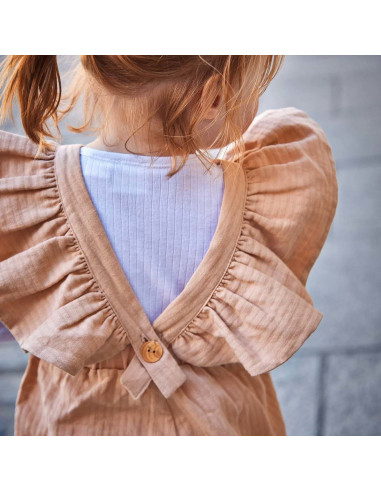 Patrón de mono, vestido y pelele Faro - Ikatee