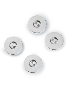 Lote de 3 botones magnéticos para coser - Plata 2