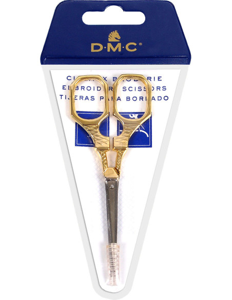 Tijeras de bordar Torre Eiffel doradas DMC 10 cm