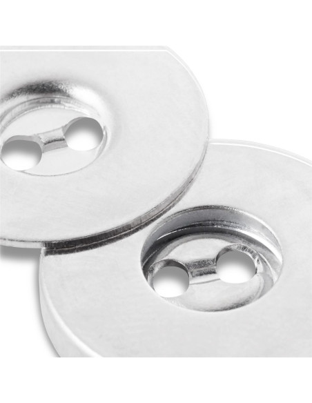 Lote de 3 botones magnéticos para coser - Plata