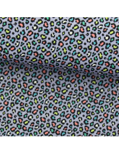 Tejido de lycra para traje de baño - Leopardo violeta