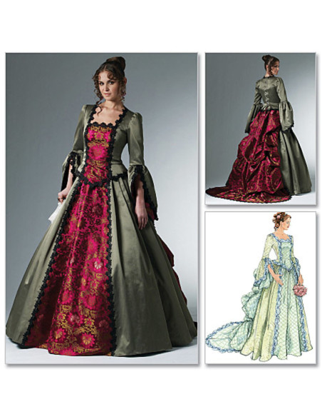 Patrón de traje Victoriano