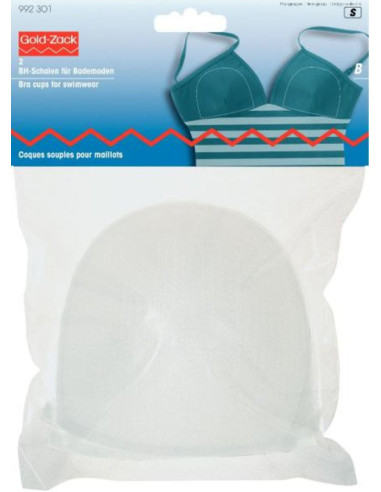 Conchas suaves blancas para trajes de baño