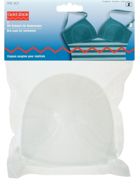 Conchas suaves blancas para trajes de baño