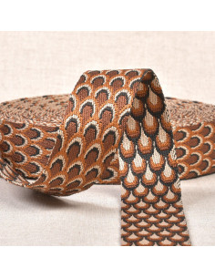 Correa con diseño de pavo real - Óxido