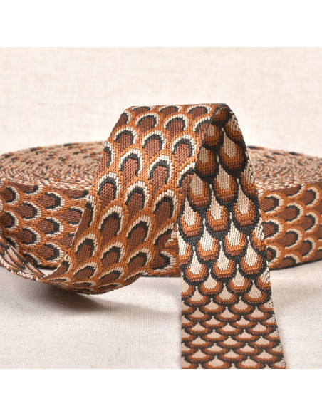 Correa con diseño de pavo real - Óxido