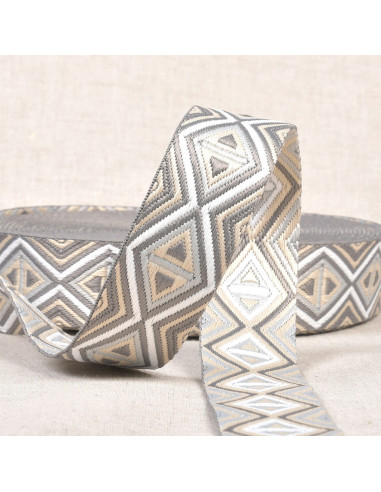 Correa rombos - Gris