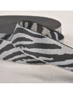 Correa para animales - Cebra gris y negra
