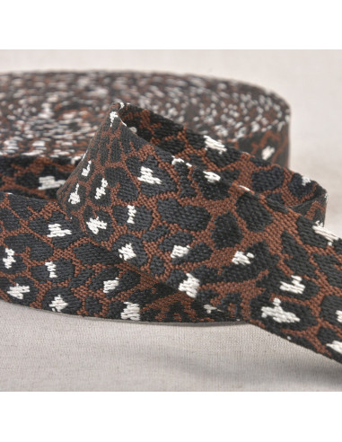 Correa para animales - Leopardo marrón café