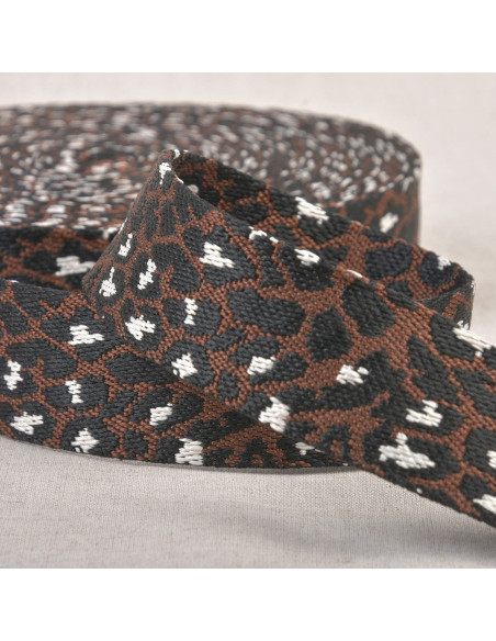 Correa para animales - Leopardo marrón café