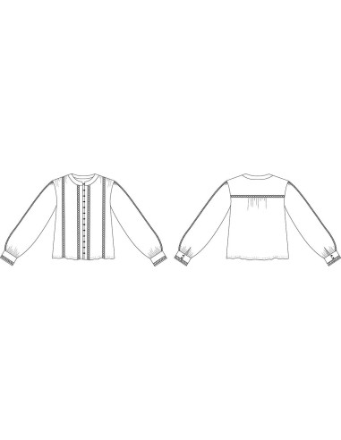 Patrón de camisa Hisaé - Cha´ Coud