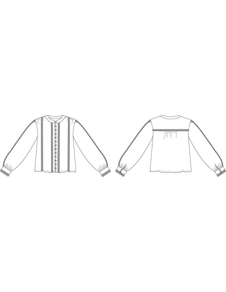 Patrón de camisa Hisaé - Cha´ Coud
