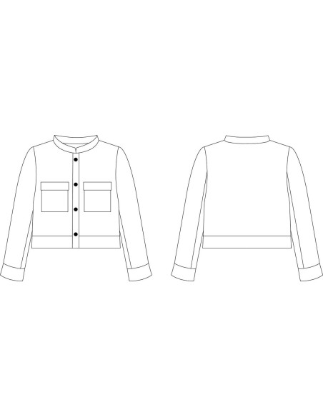 Patrón de chaqueta Clarence - Cha´ Coud