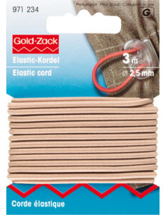 Cuerda elástica beige