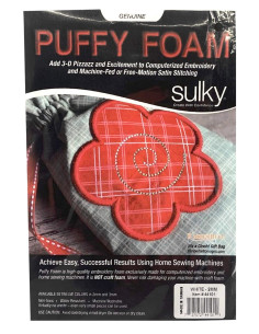 Paquete de 3 hojas de espuma 3D Puffy de 2 mm para bordado - Blanco