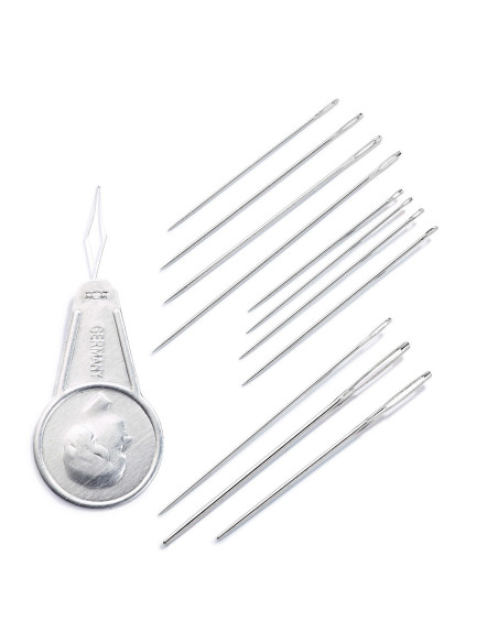 Surtido de 50 agujas para coser, remendar y tapizar.