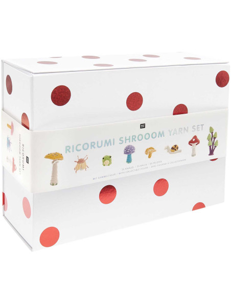 Caja de 35 ovillos de algodón Ricorumi - Shrooom