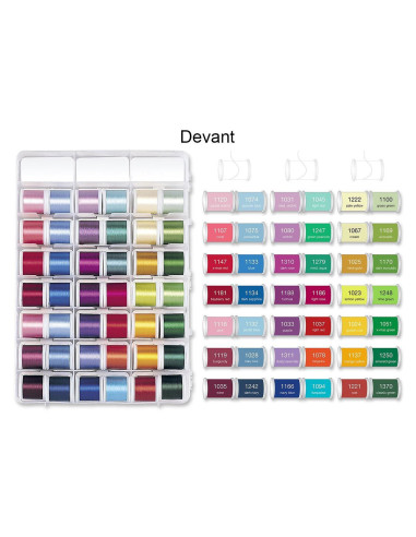 Maletín de hilos de bordar Deluxe Rayon 200 m Madeira