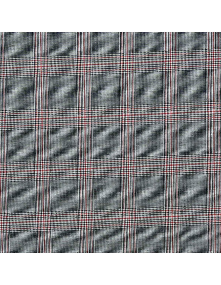 Tejidos escoceses de tartán de moda - Negro y rojo