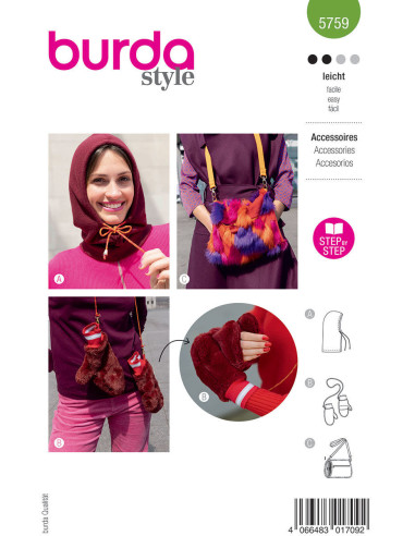 Patrón de accesorios - Burda 5759