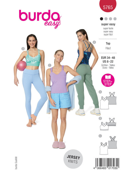 Patrón de top - Burda 5765