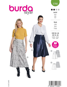 Patrón de falda - Burda 5766