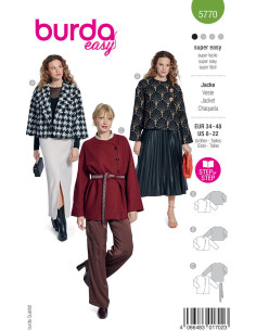 Patrón de chaqueta - Burda 5770