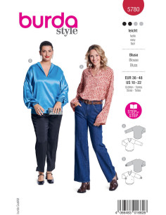 Patrón de blusa - Burda 5780