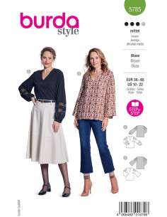 Patrón de blusa - Burda 5785