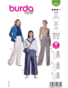 Patrón de pantalón - Burda 5801