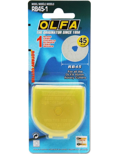 1 hoja de repuesto para cortador Olfa - 45 mm