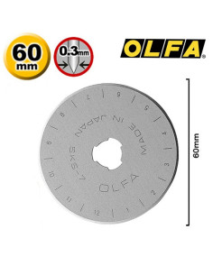 1 hoja de repuesto para cortador Olfa - 60 mm 2