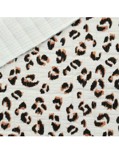 Tejido de algodón acolchado - Beige crudo