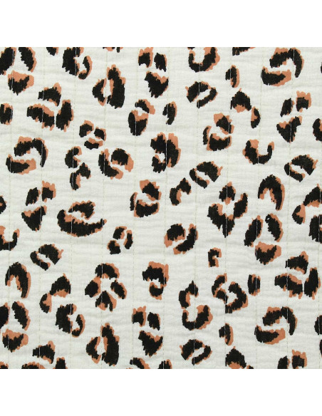 Tejido de algodón acolchado - Beige crudo