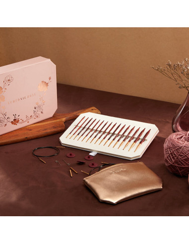 Estuche de agujas circulares para tejer KnitPro Symfonie Rose
