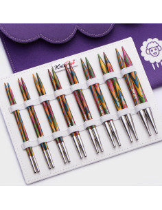 Kit de agujas circulares para tejer KnitPro Deluxe Symfonie Wood 2