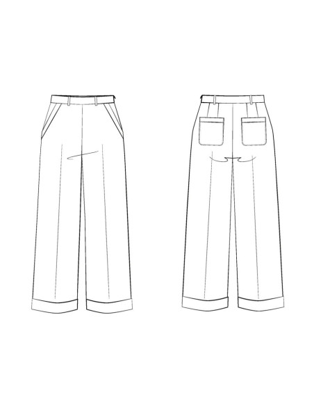 Patrón de pantalón Recif - Maison Fauve