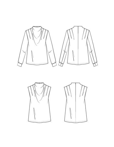 Patrón de blusa Tempête - Maison Fauve