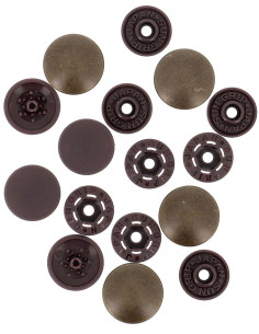 Botones de presión mágicos sin pinza de 14 mm - Acabado en metal cobre 2
