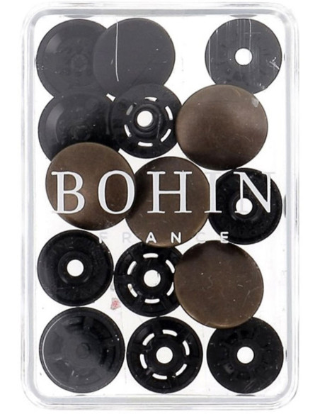 Botones de presión mágicos sin pinza de 14 mm - Acabado en metal cobre