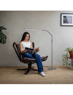 Lámpara de pie Daylight Slimline 4 - Acero cepillado 2