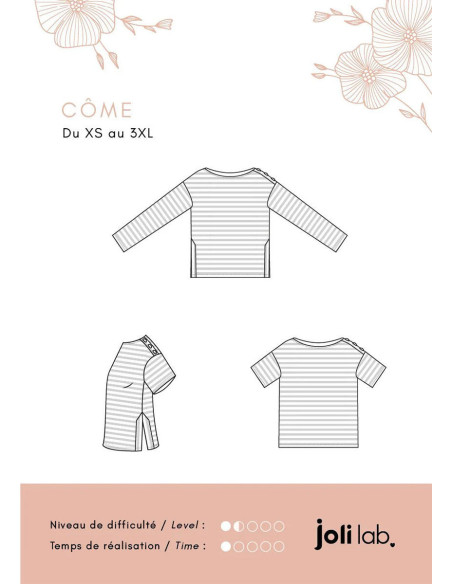 Patrón de camiseta marinera Côme - Joli Lab